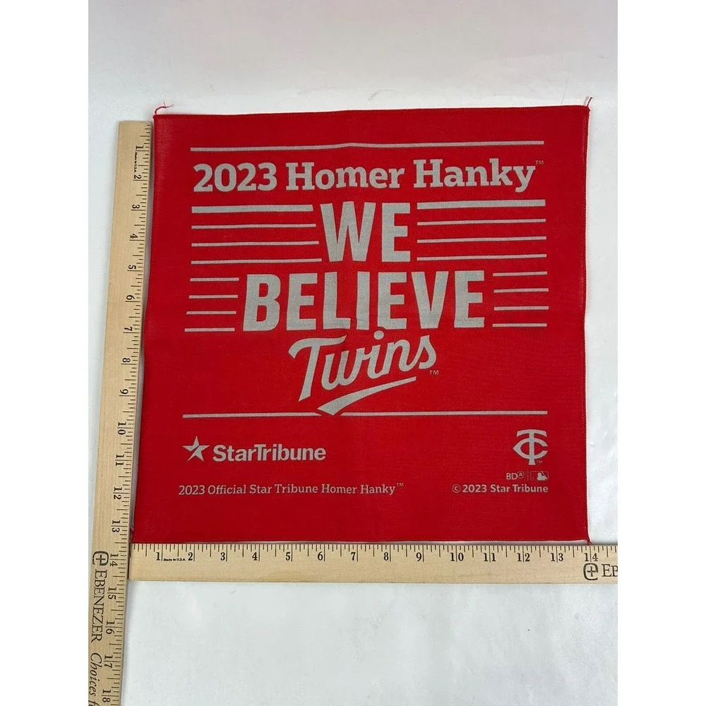 Lot of 4 MINNESOTA TWINS Homer Hanky 2023 We Believe Red Rally Towels